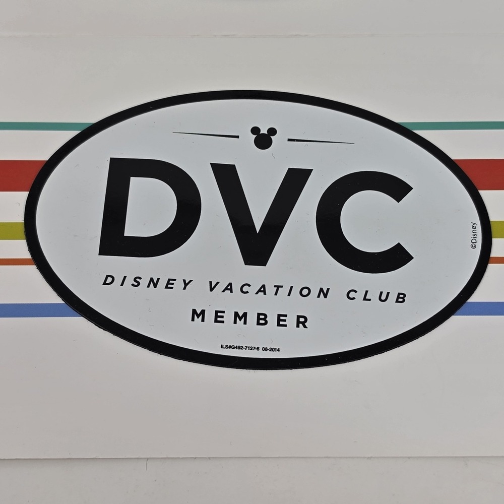 Lot of 2 New Disney Vacation Club DVC Member Authentic Oval Magnets Mickey Head - Picture 2 of 8